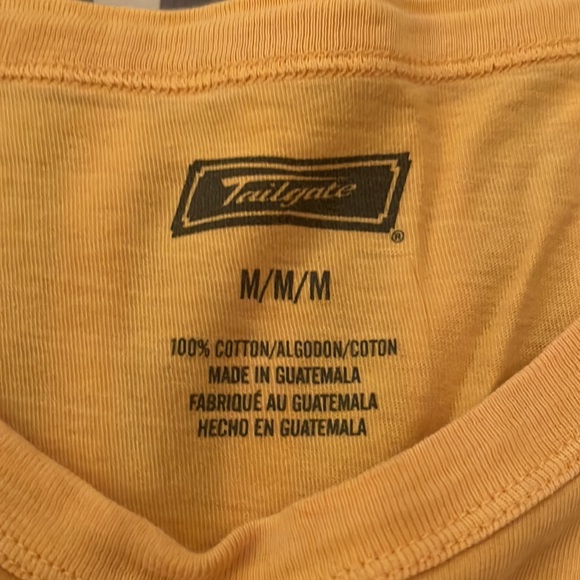 Yellow Tailgate NASA Short Sleeve Tee, Size Medium - Picture 2 of 3